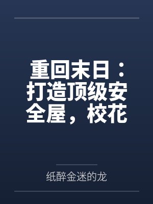 徐长生白鹿重回末日:打造顶级安全屋,校花跪求收留
